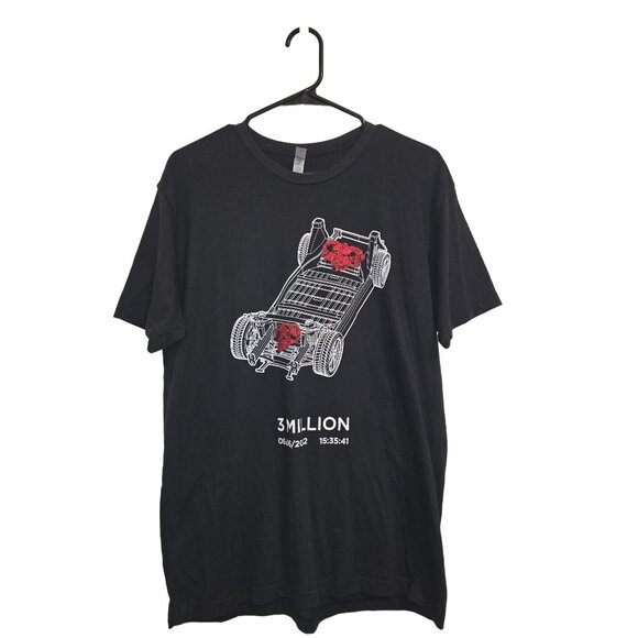 Set of 3 Large Tesla Mens T-Shirts Black Limited Editions - Picture 8 of 11